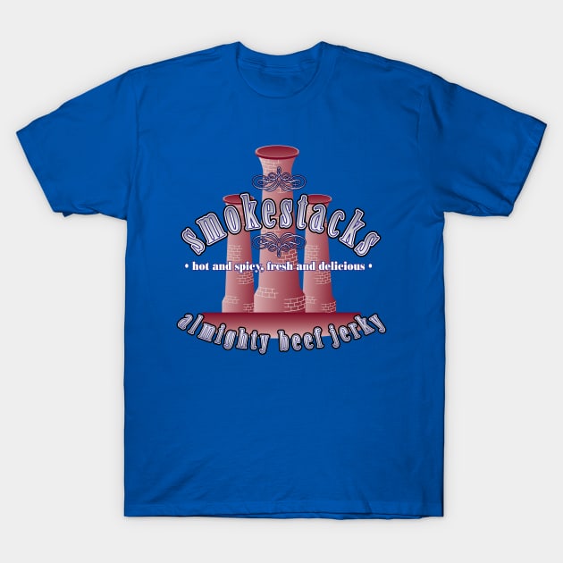 Smoke Stacks Almighty Beef Jerky T-Shirt by PhillyUnfiltered